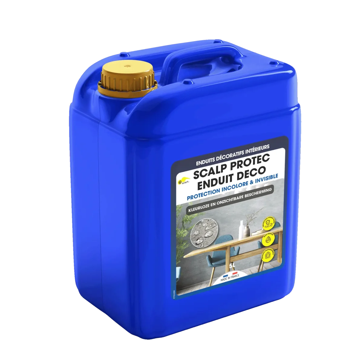 Kleurloze waterafstotende coating voor binnenmuurpleister