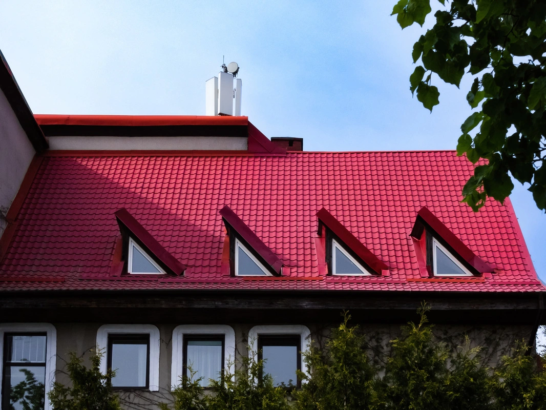 Toiture rouge brique Gekleurde waterafstotende coating voor daken