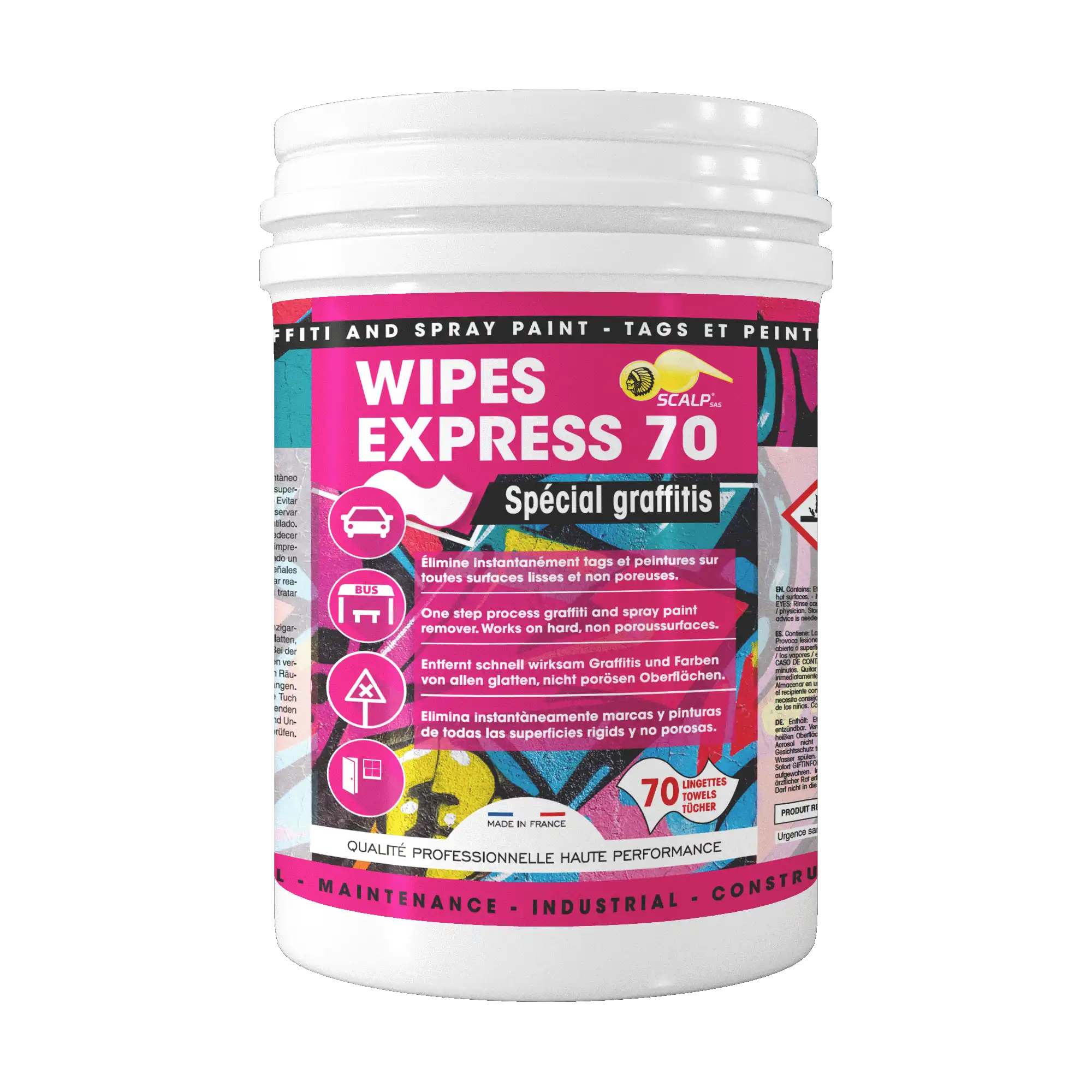 wipes express 70 Anti-graffiti reinigingsdoekjes